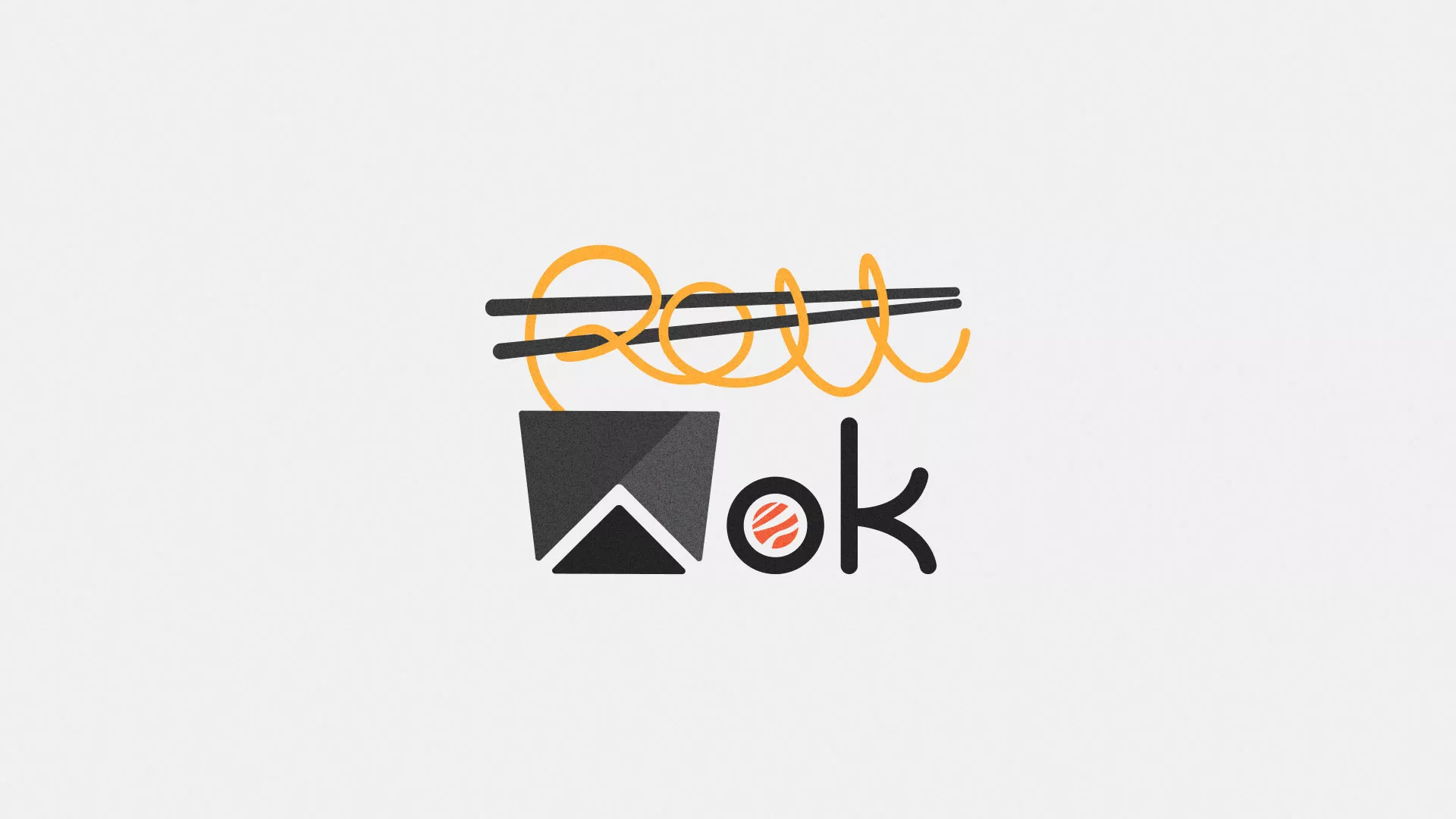 Разработка логотипа суши-бара «Roll Wok Club» в Георгиевске